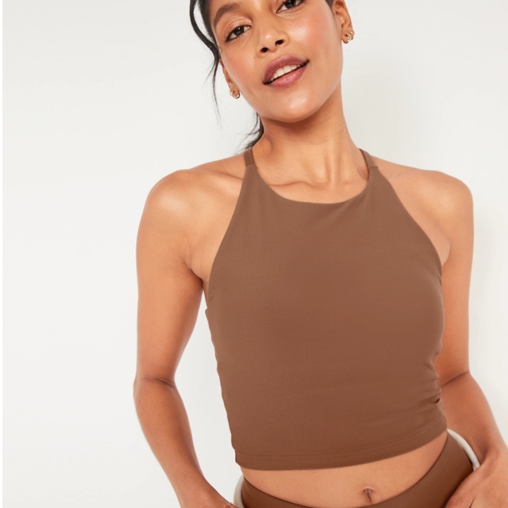 Light Support PowerSoft Longline Sports Bra for Women Old Navy